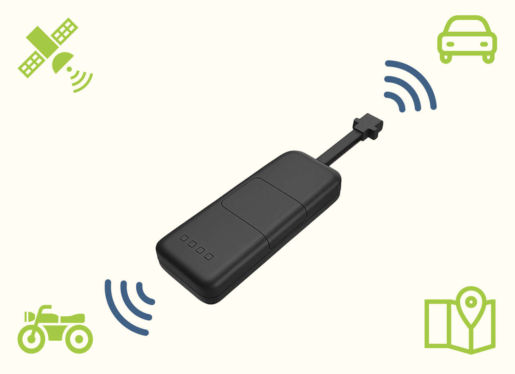 Basic 4 wired GPS Tracker